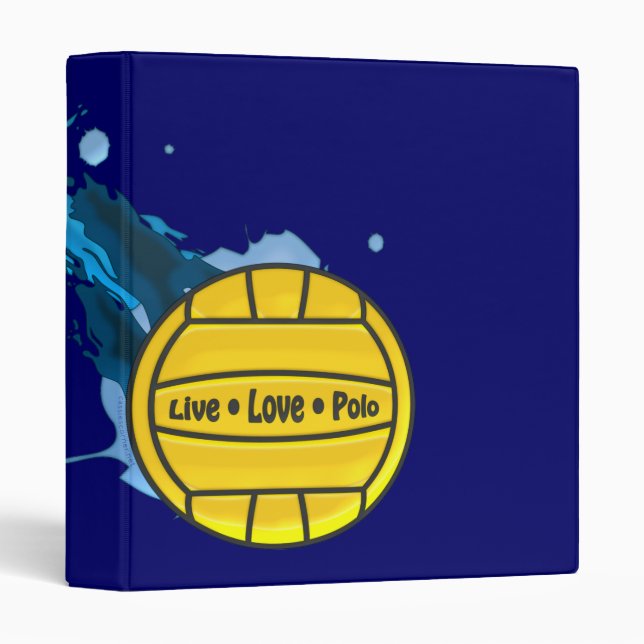 Live Love Polo - Water Polo Binder (Front/Spine)