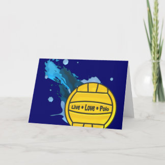 Live Love Polo - Water Polo Greeting Cards