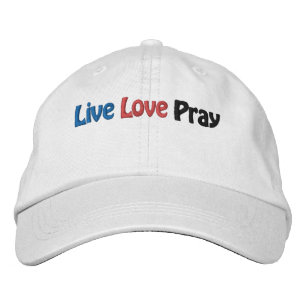 Live Love Pray Bible Quote Customize It Embroidered Hat