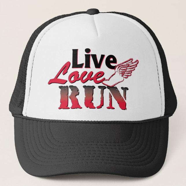 Live Love Run Trucker Hat (Front)