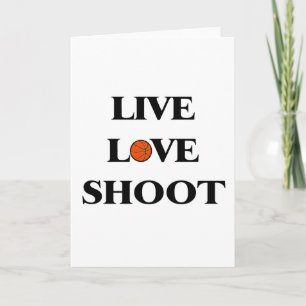 Live Love Shoot (Basketball) Holiday Card