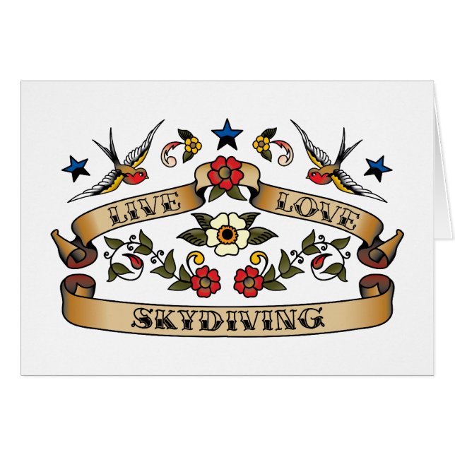 Live Love Skydiving (Front Horizontal)