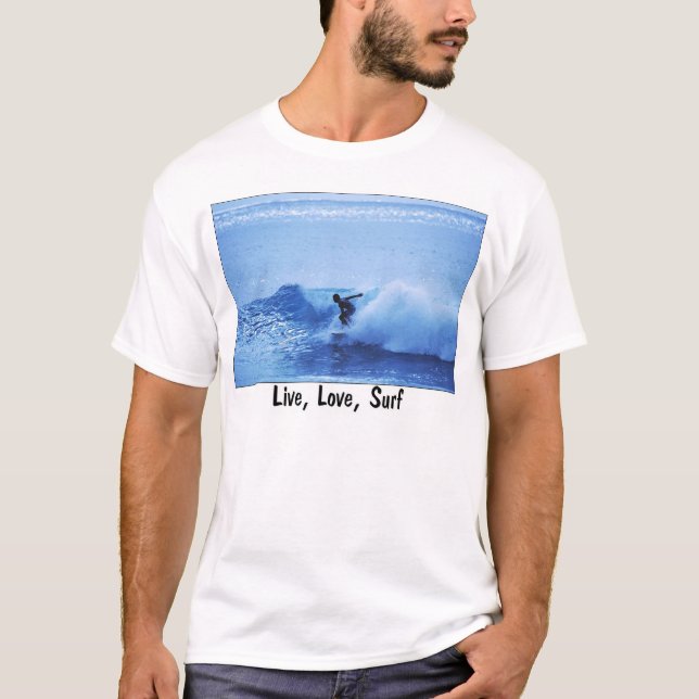 Live, Love, Surf T-Shirt (Front)