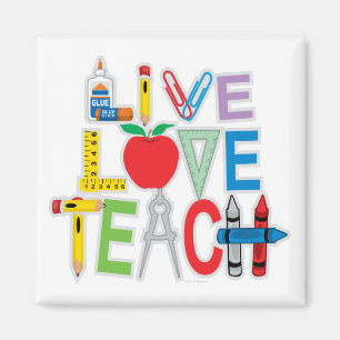 Live Love Teach Magnet