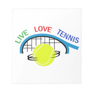 LIVE LOVE TENNIS NOTEPAD