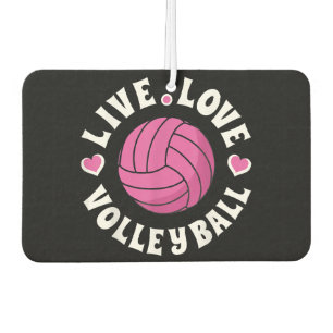 Live Love Volleyball For Women Girls Volleyball Fa Air Freshener