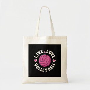 Live Love Volleyball For Women Girls Volleyball Fa Tote Bag