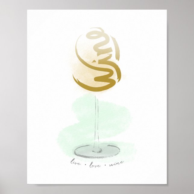 Live Love Wine Poster (Front)