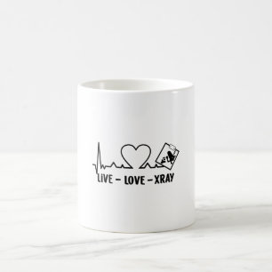 Live Love Xray Radiology Tech Nurse Technologist Coffee Mug