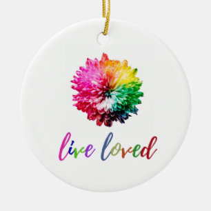 Live Loved Circle Ornament