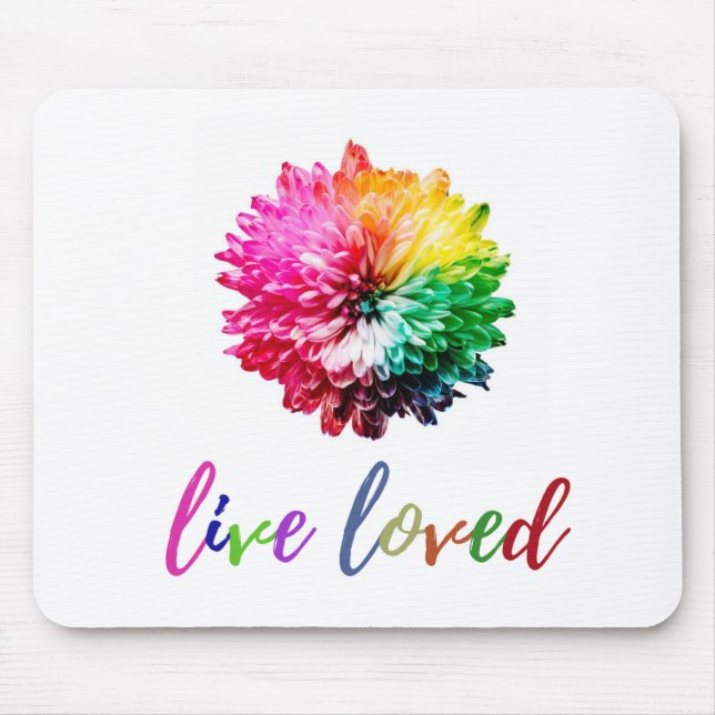Live Loved Mouse Pad (Front)