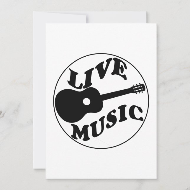 LIVE MUSIC INVITATION (Front)
