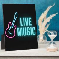 Live Music Neon Guitar  
