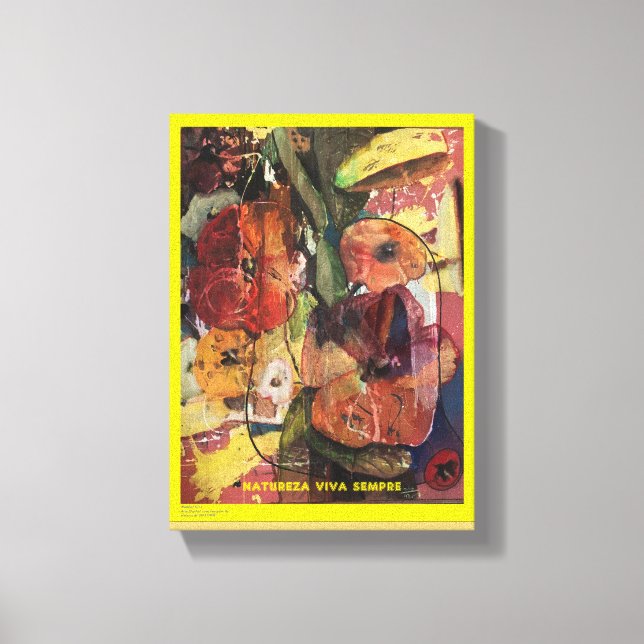 LIVE NATURE - Screen Printing Canvas Print (Front)