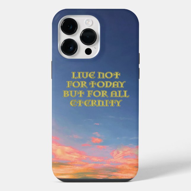 "Live Not For Today" iPhone Case (Back)