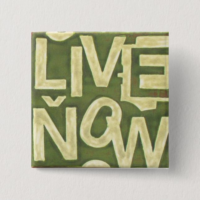 Live Now 2 Inch Square Button (Front)