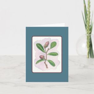 Live Oak Card: Blue and Brown Card