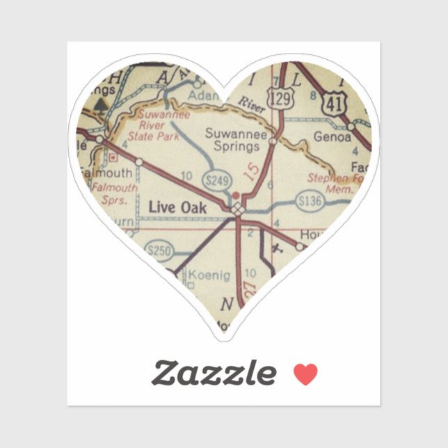 Live Oak FL Map (Sheet)