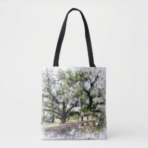 *~* Live Oak New Orleans Living Oaks Art Painting Tote Bag
