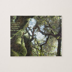 Live Oaks Muir Quote Jigsaw Puzzle