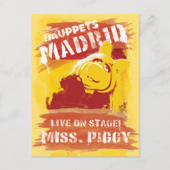 Live on Stage! Miss Piggy Postcard (Front)