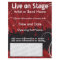 Live on Stage Red  Music Flyer