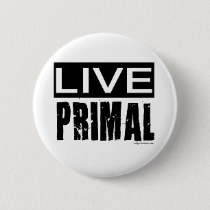 live primal / paleo diet 2 inch round button