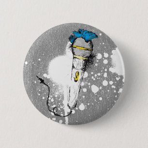 LIVE! PUNK DUDE 2 INCH ROUND BUTTON
