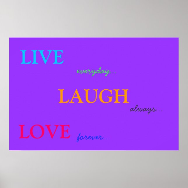 LIVE RIVE LOVE POSTER (Devant)