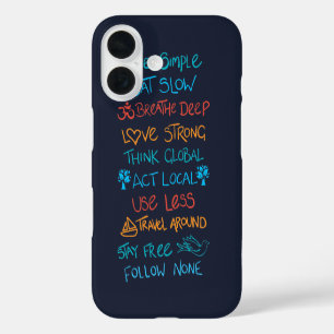 Live Simple 2 iPhone 16 Case