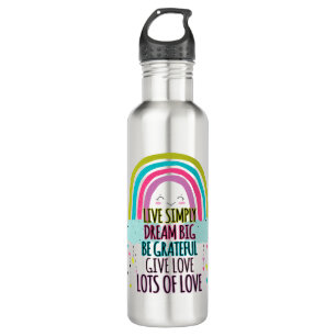 Live Simply Dream Big Be Grateful Give Love  710 Ml Water Bottle