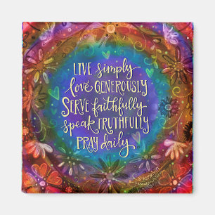 “Live Simply“ Inspirivity Magnet