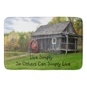 Live Simply Old Mill Bath Mat