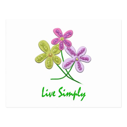 Live Simply Postcard