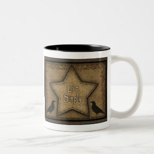 Live Simply Primitive Mug
