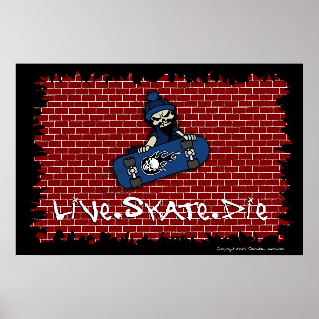 Live Skate Die Poster (Front)