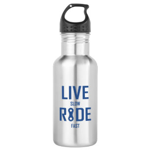 Live Slow Ride Fast Cycling 532 Ml Water Bottle