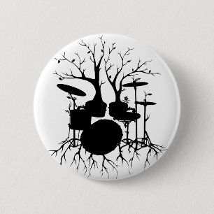 Live the Beat to the Tempo of Creation ~ drum 2 Inch Round Button