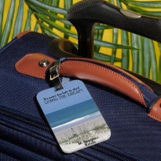 Live the dream luggage tag