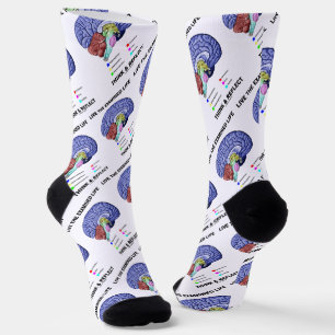 Live The Examined Life Think & Reflect Advice Socks