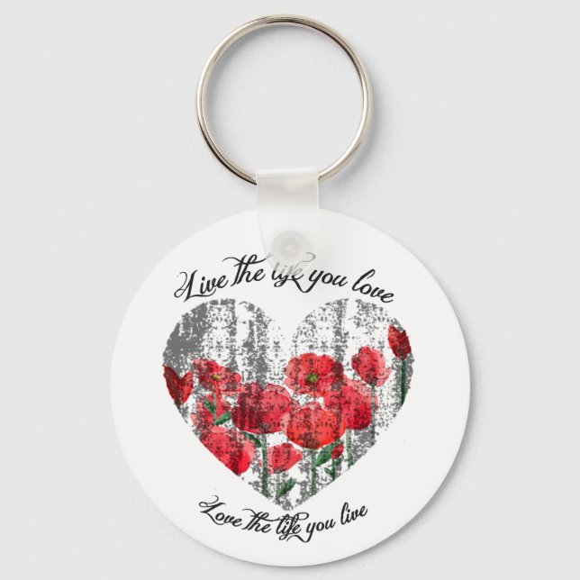  Live the life tou love Llavero Keychain (Front)