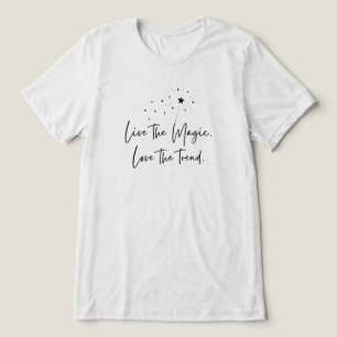 Live the Magic Love the Trend Wand & Sparkle Black Tri-Blend Shirt