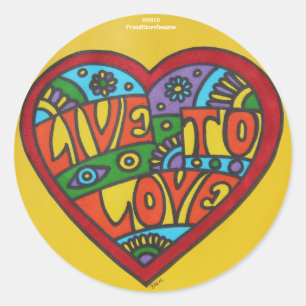 Live To Love Sticker