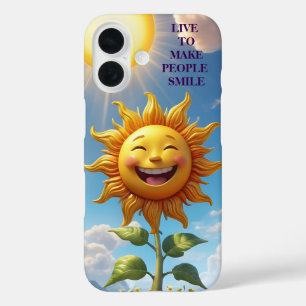 live to make people smile iPhone 16 case