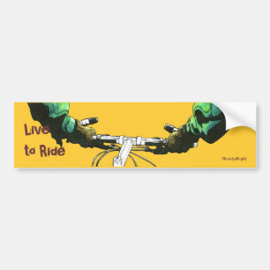 Live to Ride (green) Bumper Sticker