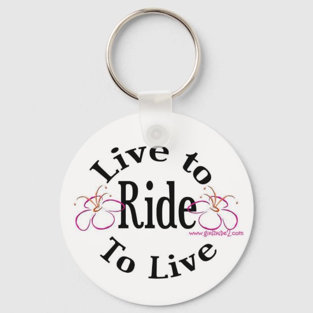 Live to Ride - Keychain (Front)