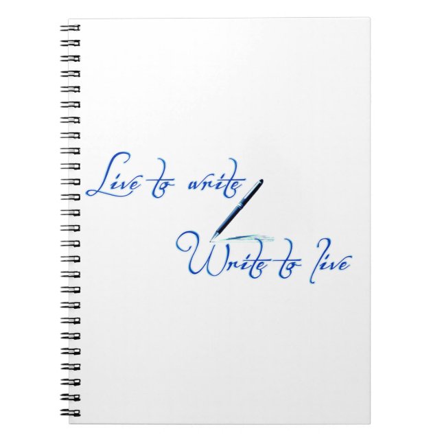 Live to Write Notebook (Front)