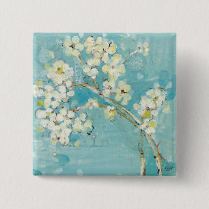 Live Turquoise 2 Inch Square Button