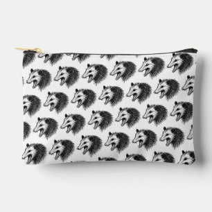 Live Ugly Fake Your Death Eat Trash Funny Opossum Accessory Pouch