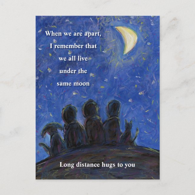 Live Under the Same Moon Art Postcards (Front)